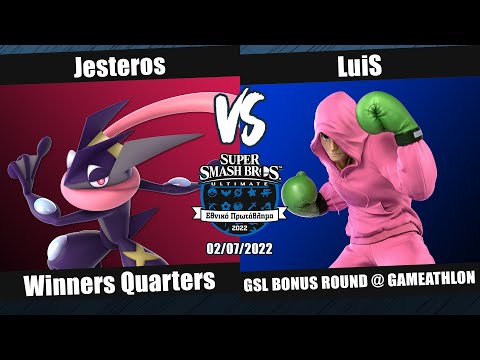 GSL22BR - WQ - Jesteros (Greninja) vs LuiS (Little Mac) - Super Smash Bros. Ultimate