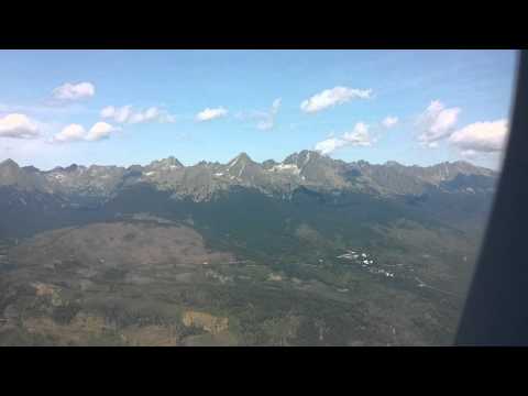 Taking off from Poprad Airport - High Tatras (Magas Tátra, Vysoké Tatry) and Western Tatras