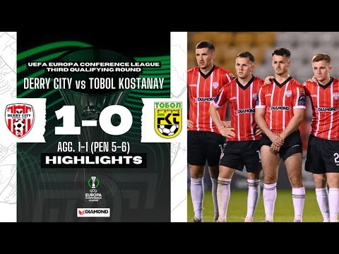 Derry City 1 - 0 Tobol | Conference League 2023/24 | Highlights and Goals