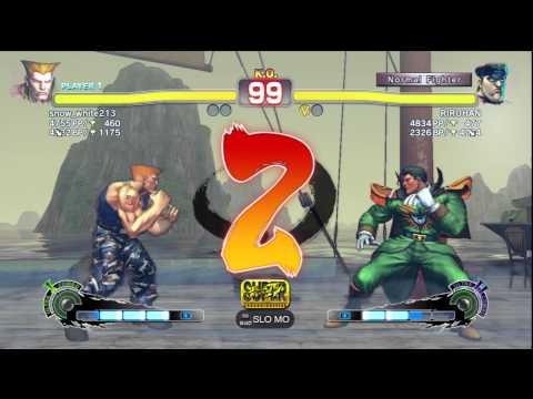 snow_white213 [Guile] vs. RIRUHAN [M. Bison] - PSN SSF4 Arcade Edition