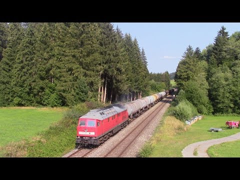 Arlbergumleiter im Allgäu: Br 232 und 218 mit NJ und Güterzügen (Teil 2)