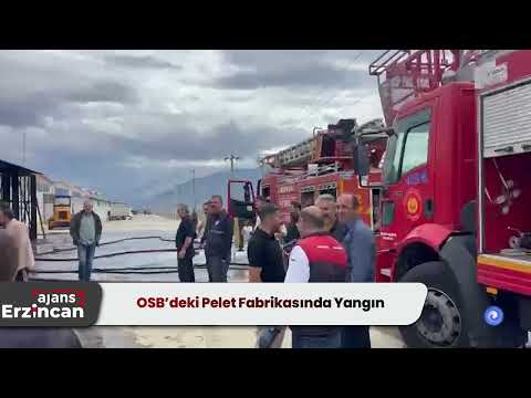 OSB’deki Pelet Fabrikasında Yangın