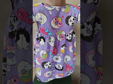 Платье для девочки летнее Донатсы сиреневый, р.98-104 - фото 2 - id-p1865075461