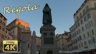 Rome, Regola e Mercato di Campo de Fiori - Italy 4K Travel Channel