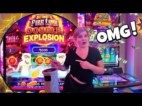 I Won BIG on Ultimate Fire Link Double Explosion! (Ruby Slots)