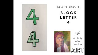How to Draw a Block Letter 4