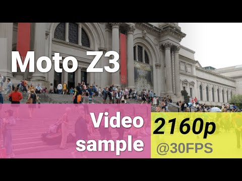 Moto Z3 2160p 4K video sample