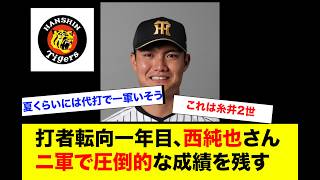 西純也さん、2軍で打ちまくってる模様