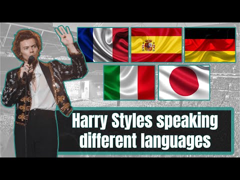 HARRY STYLES speaking different languages | German, French, Spanish, Italian, Japanese
