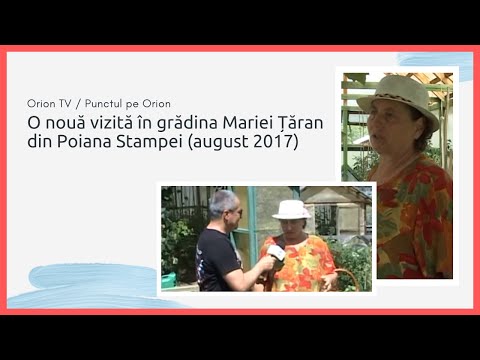 O nouă vizită în grădina doamnei Maria Țăran din Poiana Stampei, din județul Suceava