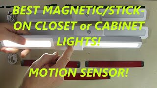 HIGH QUALITY Closet Motion Sensor Lights from AMIR LED Stick-on Anywhere REVIEW