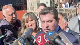 El Gobernador Marcelo Orrego en la Escuela República de Paraguay