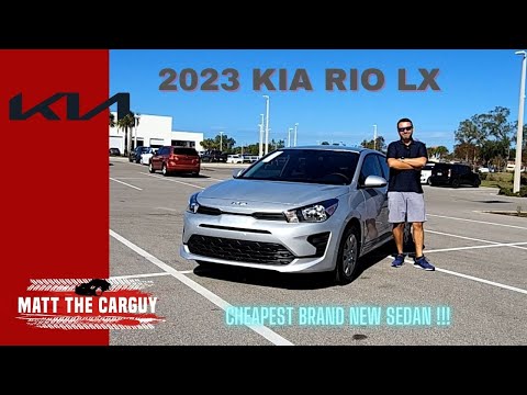 2023 Kia Rio Lx - The Cheapest Brand New Car In The Us! Review And Test Drive