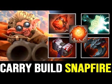 WAGA SNAPFIRE Machine Gun Carry Build on 7.23 New Patch Dota 2