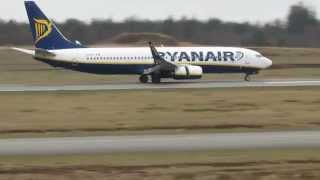 preview picture of video 'Ryanair Boeing 737-8AS (EI-EFI) Landing in Billund'