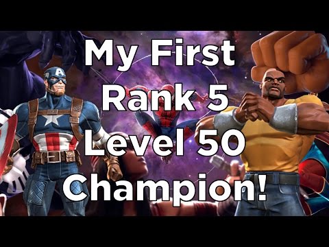 My First Rank 5 Level 50 Champion! - Marvel Contest of Champions