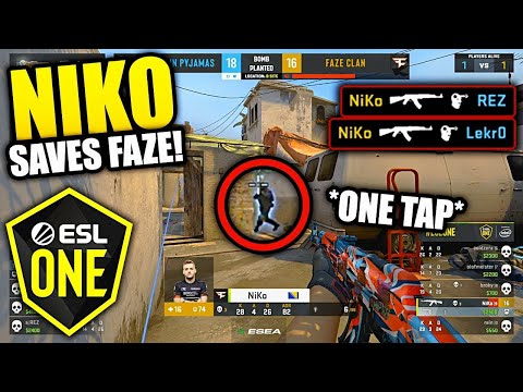 Niko one tap | FaZe clan vs NIP | ESL ONE