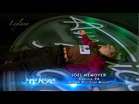 AMERICAN IDOL SEASON 12 TERRIBLE & FUNNY AUDITION JOEL NEMOYER 'LAYING DOWN'