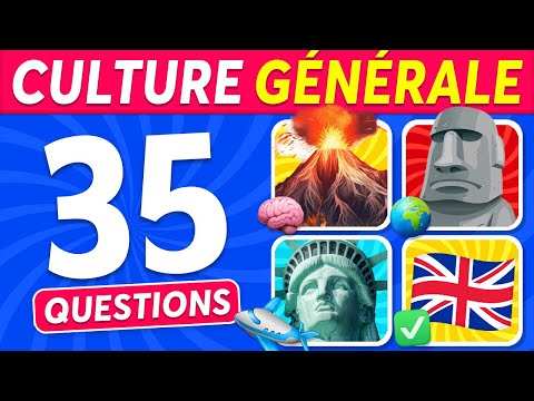 35 Questions de GÉOGRAPHIE 🌍🧠🤔 Teste ta CULTURE GÉNÉRALE !