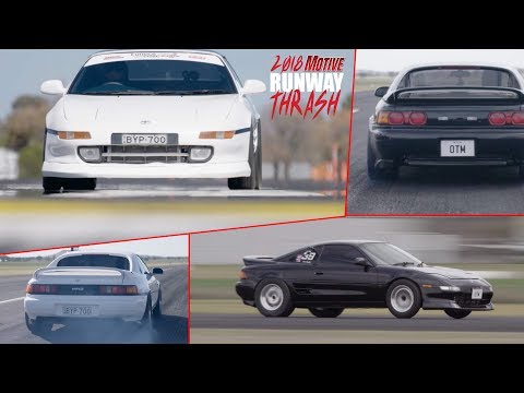 Honda Power smashes them all! K-series powered MR2s at Runway Thrash