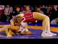 World Vs Europe U15 U17 Karris Burt Vs Olena Tupychak 58kg Womens Girls Wrestling Friendly B Cam