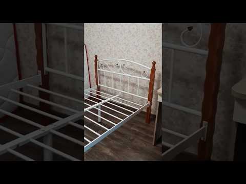 Кровать 1600 flame "Ларго"(Металл Черная шагрень)-MS/Фл