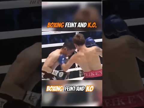 learn Boxing feint and ko🥊#boxing #mma #boxer #kickboxing