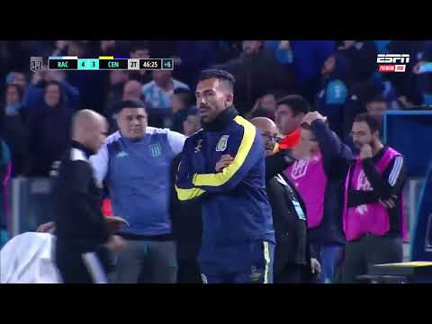 Racing Club-Gol de Aníbal Moreno a Rosario Central sobre la hora
