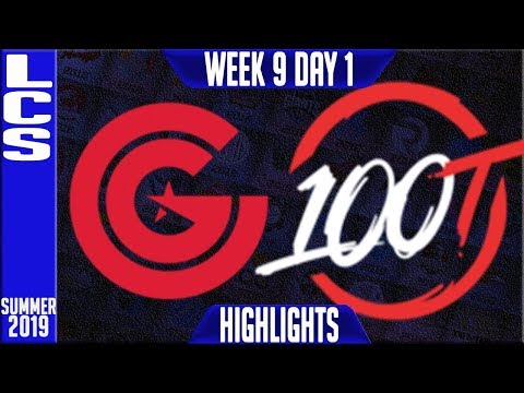 CG vs 100 Highlights | LCS Summer 2019 Week 9 Day 1 | Clutch Gaming vs 100 thieves