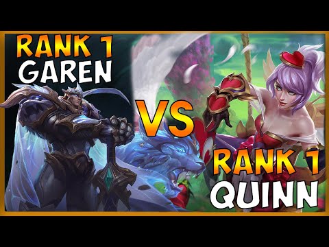 #1 QUINN WORLD VS. #1 GAREN WORLD (ONE-TRICK BATTLE IN HIGH ELO) - League of Legends
