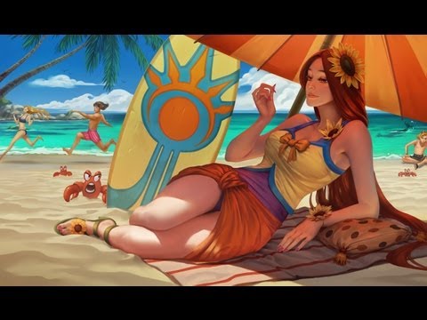 [PBE] Pool Party Leona Skin Spotlight Preview - League of Legends LOL Summer 2013