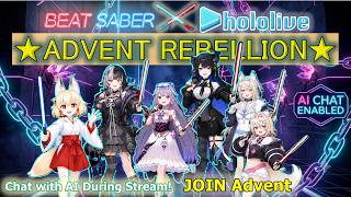 【Advent ✖ BEAT SABER】ADVENT REBELLION! Slicing Through All HoloAdvent Tracks Non-Stop! 🖤💎🐾