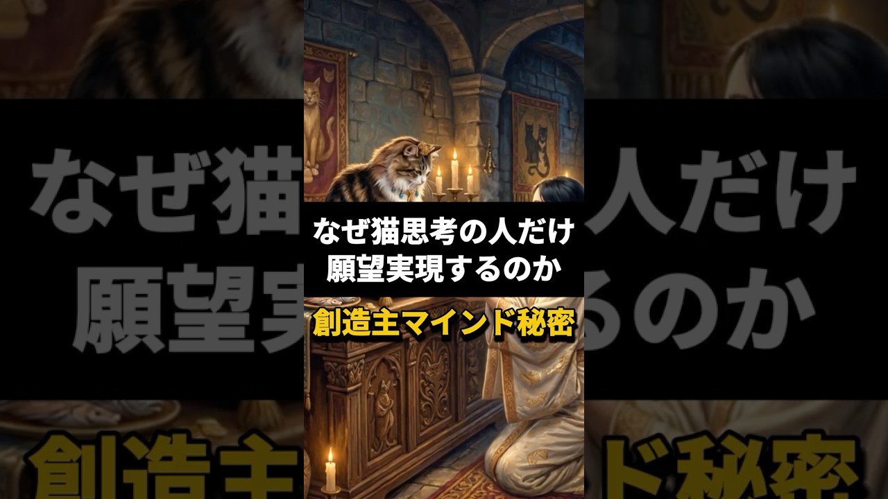 猫思考の人だけ願望実現する秘密！犬思考は卒業！ #宇宙意識 #魂の進化