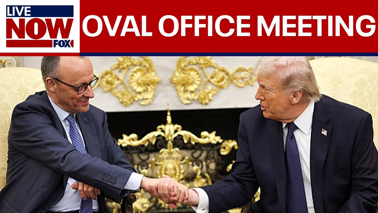 President Trump meets with German Chancellor Merz in Oval Office amid Iran conflict