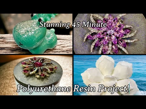 #424 Easy Gorgeous 45 Minute Polyurethane Resin Jar With Embellishment!