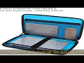 DOMISO 15 6 Inch Laptop Sleeve With Handle Shockproof Computer Bag Waterproof EVA Protective Carryi