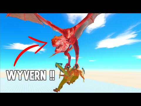 NEW FLYING UNIT WYVERN Game of Thrones vs ALL UNITS Animal Revolt Battle Simulator
