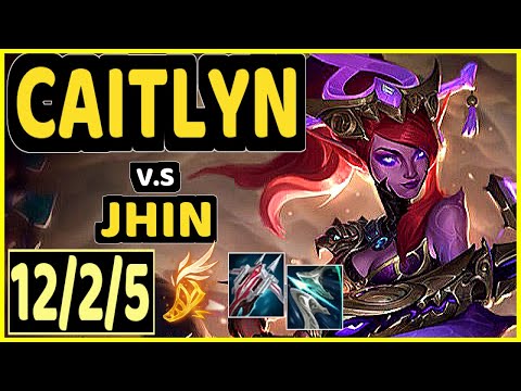 CAITLYN vs JHIN - 12/2/5 KDA BOTTOM ADC GAMEPLAY - EUW Ranked GRANDMASTER