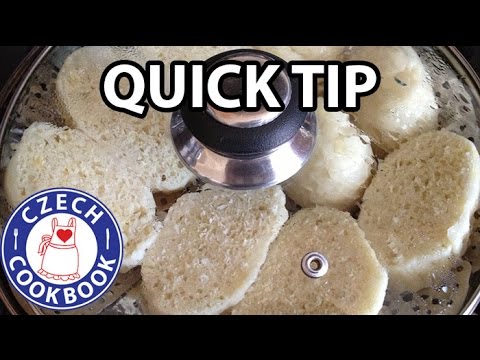 How to preserve and steam dumplings - Jak zamrazit a napařit knedle - Czech Cookbook