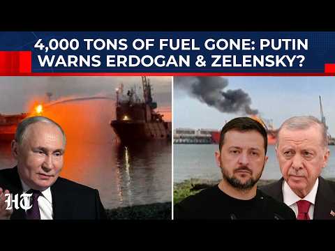 Russia Drone Ignites Turkish Tanker Inferno Just Inches From NATO Soil, Forces Romanian Exodus