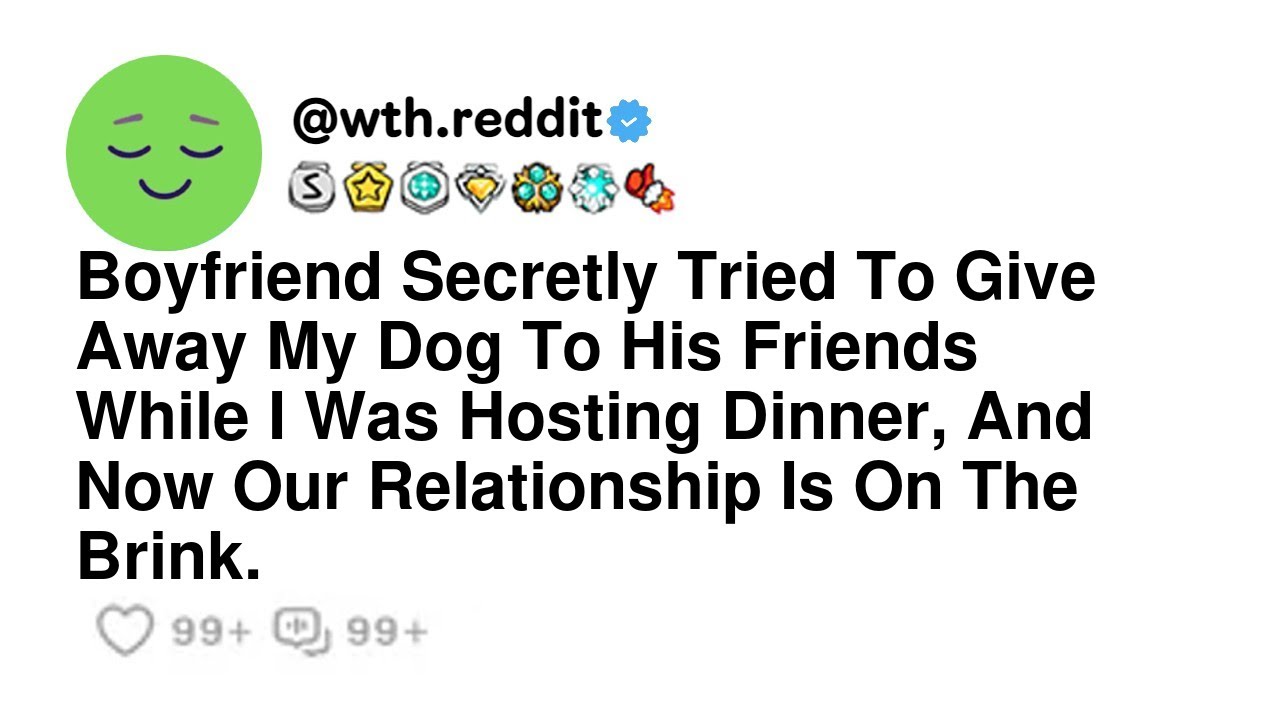 Boyfriend Secretly Tried To Give Away My Dog To His Friends While I Was Hosting Dinner, And Now O...