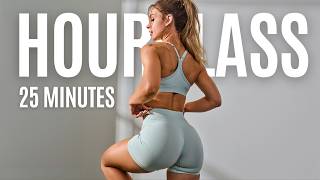 25 MIN Hourglass Glutes and Abs Workout - No Equipment, No Repeat, Home Workout