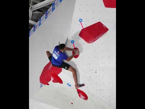 IFSC Climbing Worldcup Morioka 2022 Bouldering Final M2 Paul Jenft