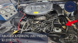 EGR w KE-Jetronic: Diagnostyka recyrkulacji spalin (R107)