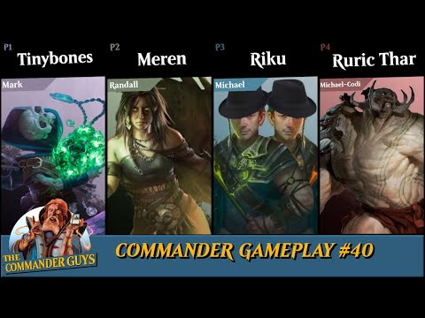 Commander Gameplay #40 - Tinybones v. Meren v. Riku v. Ruric Thar [Casual EDH]
