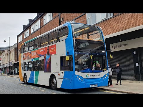 FULL THRASH: Route X34 | MX07HMY/19114 - Stagecoach North East: Dennis Trident 2/ADL Enviro 400