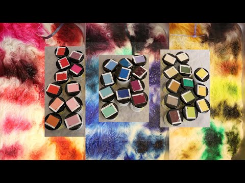 Dyepot PS #32 - Swatching Dharma Acid Dyes On Yarn; Rough Swatches with New To Me Colors