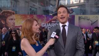 Chris Pratt Talks Star-Lord's Return at the Guardians of the Galaxy Vol. 2 Red Carpet Premiere