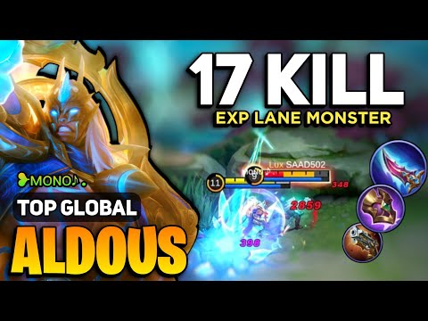 ALDOUS EXP LANE! One Shot Build [ Aldous Best Build Top Global ] By ❥ᴍᴏɴᴏ♪. - Mobile Legend