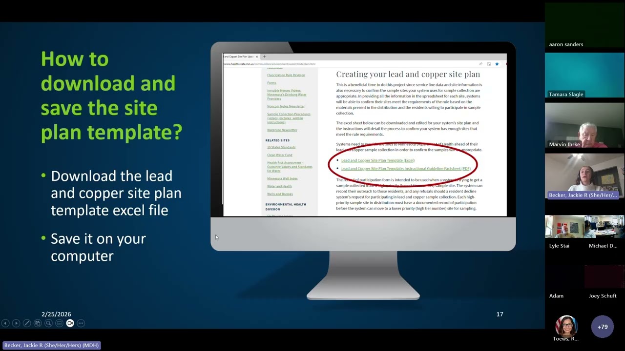 2026 Lead/Copper Site Plan Template Webinar